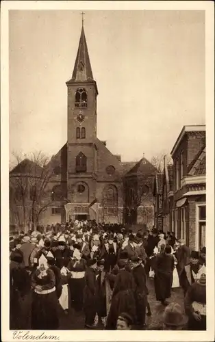 Ak Volendam Nordholland Niederlande, Kirche
