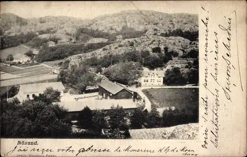 Ak Nösund Schweden, Panorama