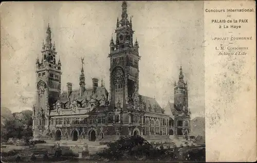 Ak La Haye Den Haag Südholland Niederlande, Concours International du Palais de la Paix