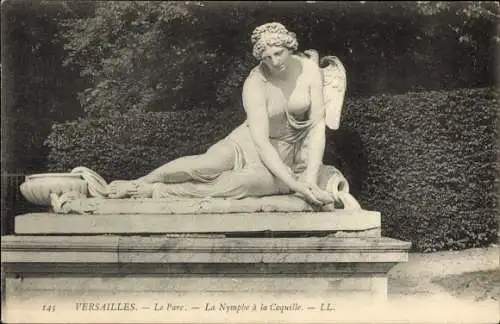 Postkarte Versailles Yvelines, Park, Die Nymphe mit Muschel