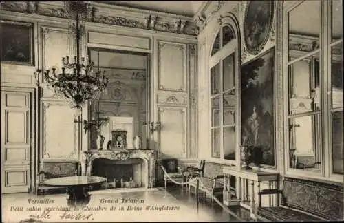 CPA Versailles Yvelines, Grand Trianon, Petit salon precedant la Chambre de la Reine d'Angleterre