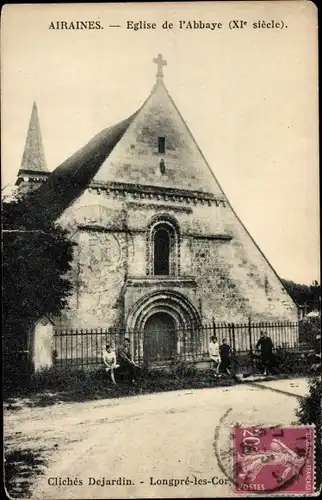 Ak Airaines Somme, Kirche der Abtei