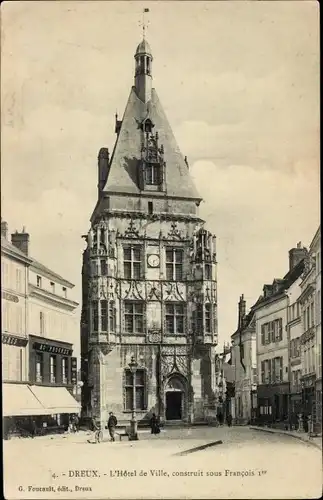 Ak Dreux-Eure et Loir, Rathaus