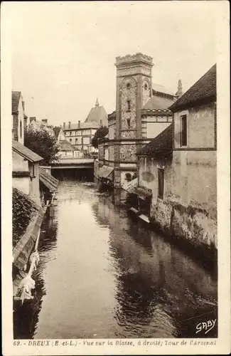 Ak Dreux-Eure et Loir, La Blaise, rechts, Tour de l'Arsenal