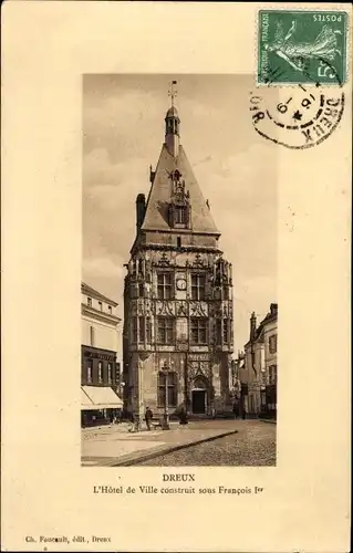 Ak Dreux-Eure et Loir, Rathaus