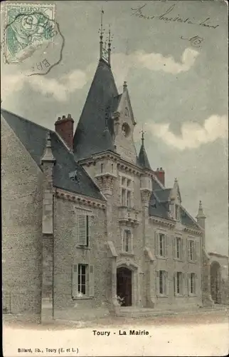 Ak Toury Eure et Loir, Rathaus