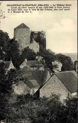 Ak Chaudenay-le-Château Cote d'Or, Château feodal