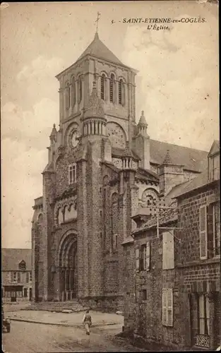 Ak Saint Etienne in Coglès Ille et Vilaine, Kirche