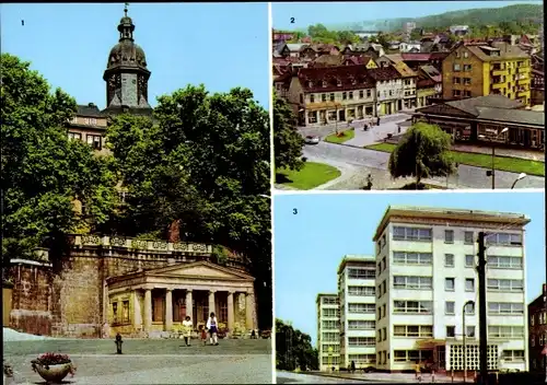 Ak Sondershausen im Kyffhäuserkreis Thüringen, Schloss, Alte Wache, August Bebel Straße