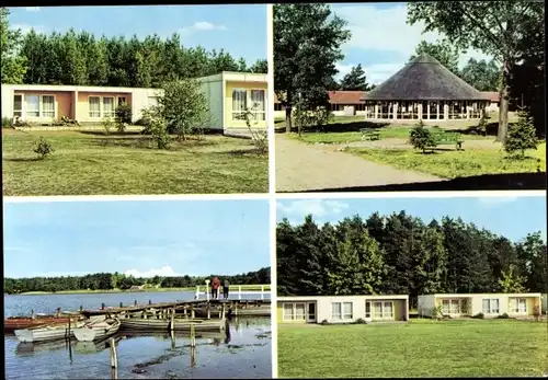 Ak Ahrensdorf Templin in der Uckermark, Erholungsheim VEB Leuna-Werke Walter Ulbricht, Bootssteg