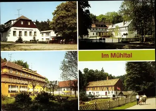 Ak Weißenborn, Eisenberg Thüringen, Mühltal, Meuschkensmühle, Schössersmühle, Amtsschreibermühle