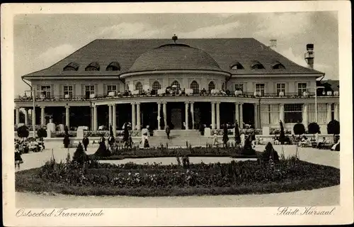 Ak Ostseebad Travemünde Lübeck, Städtischer Kursaal