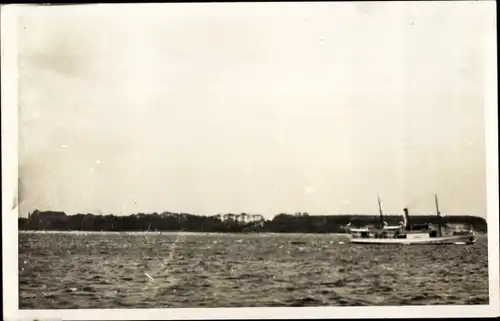 Foto Ak Ostseebad Travemünde Lübeck, Ausfahrt Schiff Möwe