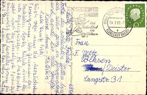 Ak Timmendorfer Strand in Ostholstein, Terrasse, Seebrücke