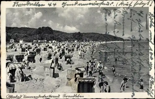 Ak Ostseebad Timmendorfer Strand, Strandleben