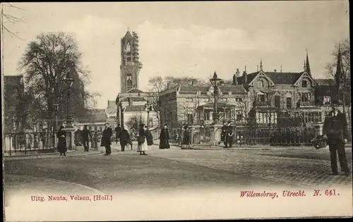 Ak Utrecht Niederlande, Willems-Brücke