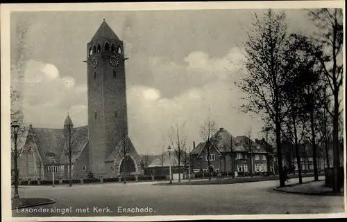 Ak Enschede Overijssel Niederlande, Lasondersingel, Kirche