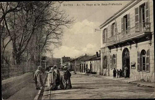Ak Batna Algerien, Avenue V. Hugo et la Sous-Prefecture