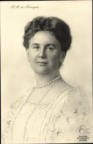 Ak Königin Wilhelmina der Niederlande, Portrait
