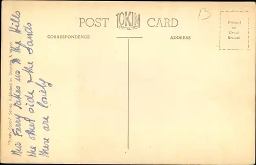 Ak Poole Südwestengland, Sandbänke, Die Fähre