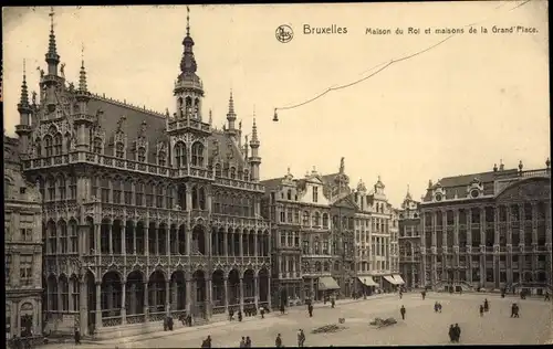 Ak Brüssel Brüssel, Maison du Roi, Maison de la Grand'Place
