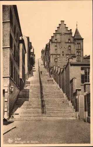 Ak Lüttich Lüttich Wallonien, Montagne de Bueren
