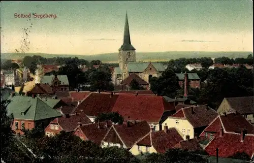 Ak Bad Segeberg in Holstein, Teilansicht, Kirche