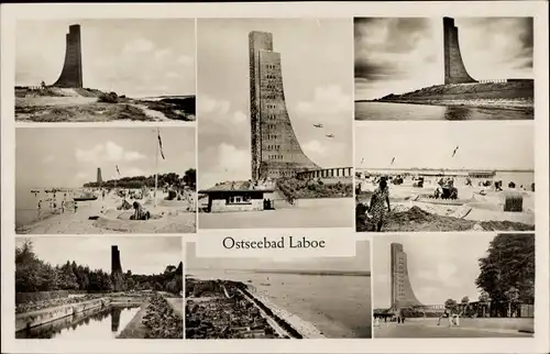 Ak Ostseebad Laboe, Marine Ehrenmal, Strand