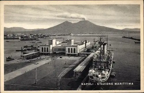 Ak Napoli Neapel Campania, Stazione Marittima