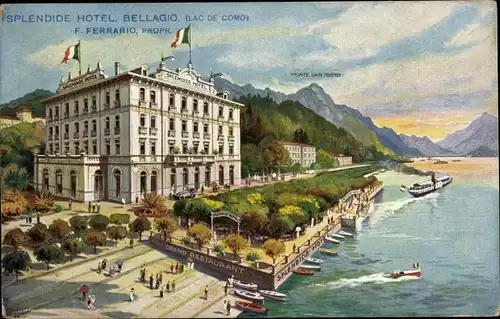 Litho Bellagio Lago di Como Lombardia, Splendide Hotel