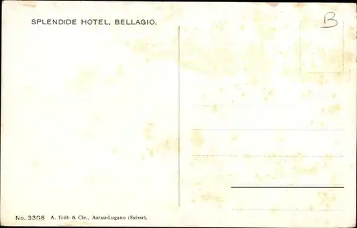 Litho Bellagio Lago di Como Lombardia, Splendide Hotel