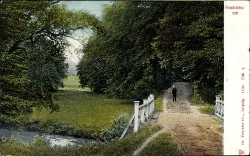 Ak Friedrichsruh Aumühle im Herzogtum Lauenburg, Brücke, Wald