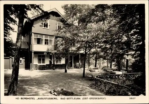 Ak Bad Gottleuba im Erzgebirge Sachsen, HO Berghotel Augustusberg