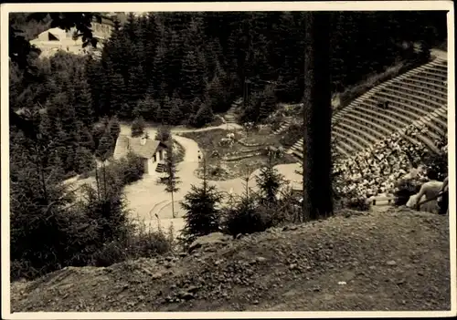 Foto Ak Steinbach Langenbach Schleusegrund in Thüringen, Naturtheater