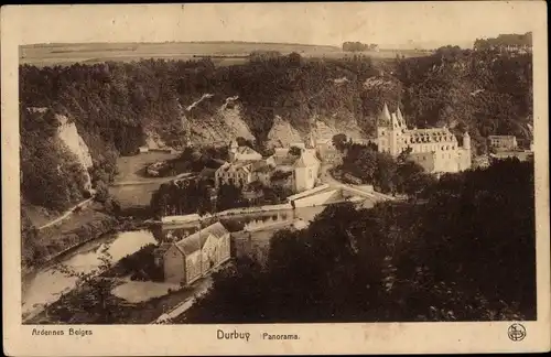 Ak Durbuy Wallonien Luxemburg, Panorama