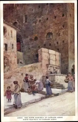 Künstler Ak Assisi Umbria, Fonte Marcella di Galeazzo Alessi