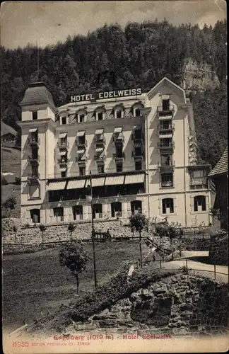 Ak Engelberg Kanton Obwalden Schweiz, Hotel Edelweiss