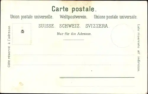 Ak Brienz Kanton Bern, Straßenpartie