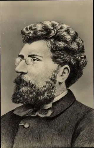 Ak Komponist Georges Bizet, Portrait