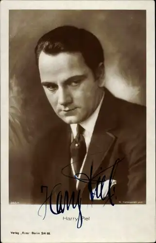 Ak Schauspieler Harry Piel, Portrait, Autogramm
