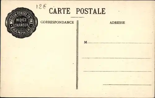 Ak Mesnil sur Oger Marne, Moet et Chandon, die Ernte