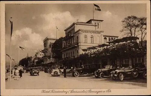 Ak Remagen am Rhein, Hotel Fürstenberg