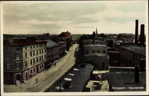 Ak Jaworzyna Śląska Königszelt Schlesien, Hauptstraße