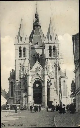 Ak Bon Secours Bonsecours Péruwelz Hennegau, L’Eglise