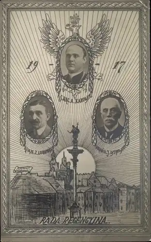 Ak Polen, Rada Regencyjna 1917, Politiker
