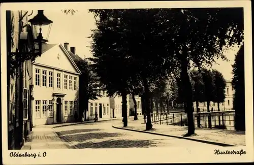 Ak Oldenburg, Huntestraße, Häuser, Fluss
