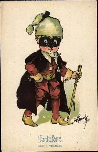 Künstler Ak Pantalone, Nato a Venezia