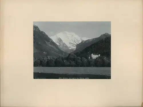 Foto Interlaken Kanton Bern, Jungfrau vom Heuberg gesehen