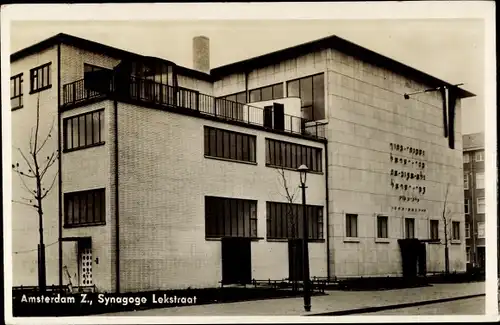 Judaika Ak Amsterdam Nordholland Niederlande, Synagoge Lekstraat