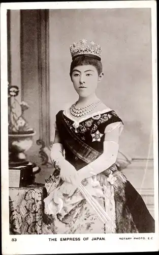 Ak The Empress of Japan, Portrait der Japanischen Kaiserin